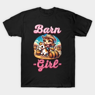 Barn Girl I Equestrian Pony Horse Fan T-Shirt